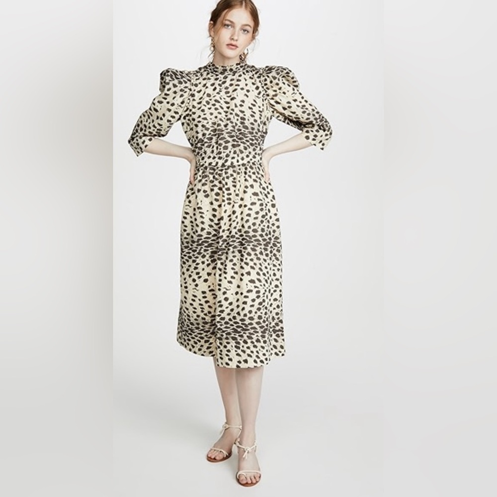 Sea New York Animal Print Midi Dress